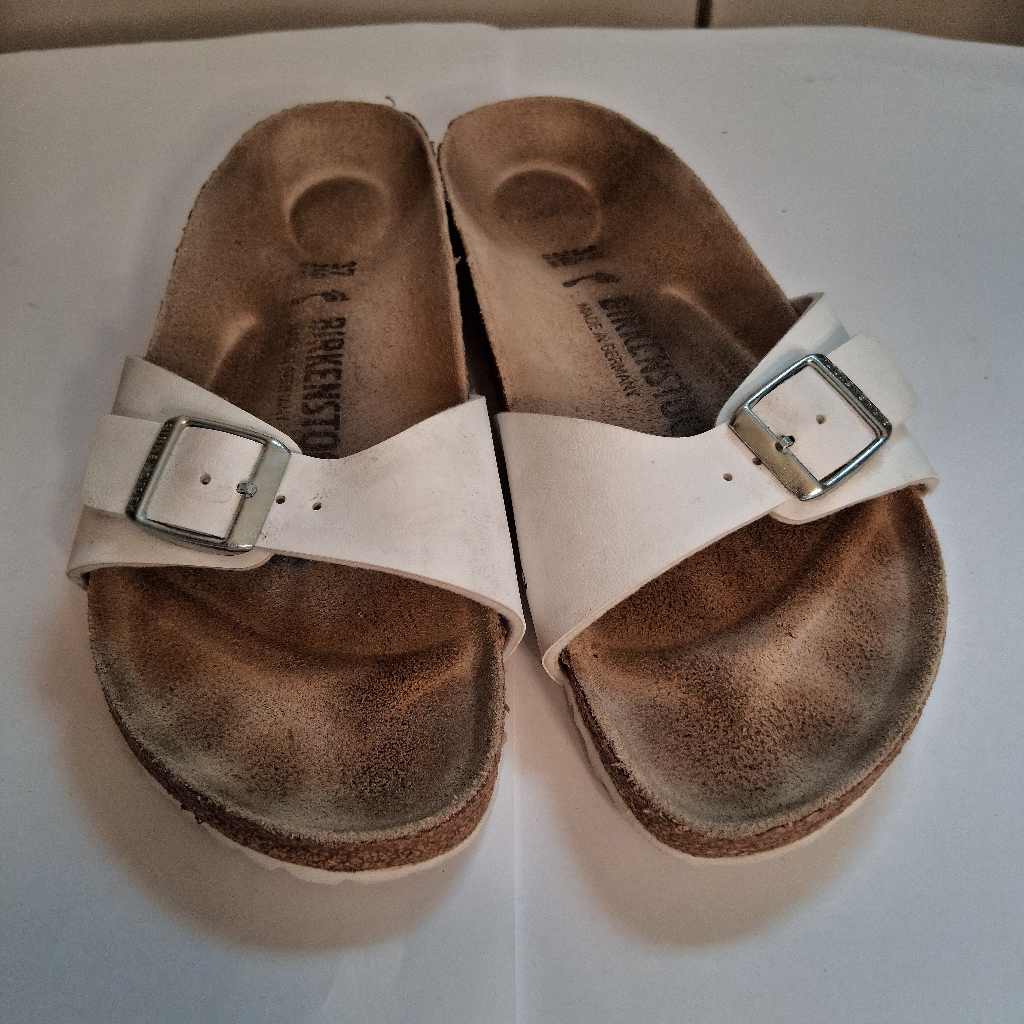 Birkenstock Madrid White Birko-Flor Size 37